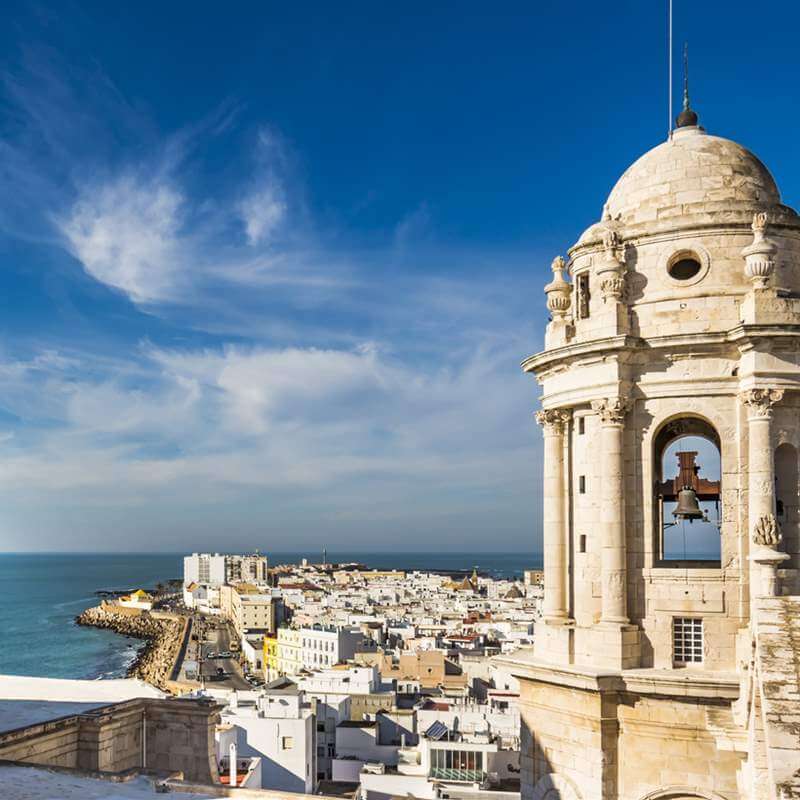 Cádiz paisaje de tarde
