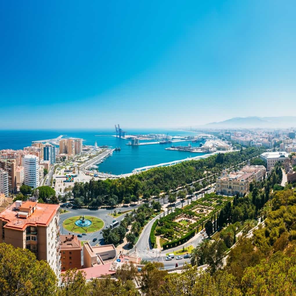 Málaga desde el cielo