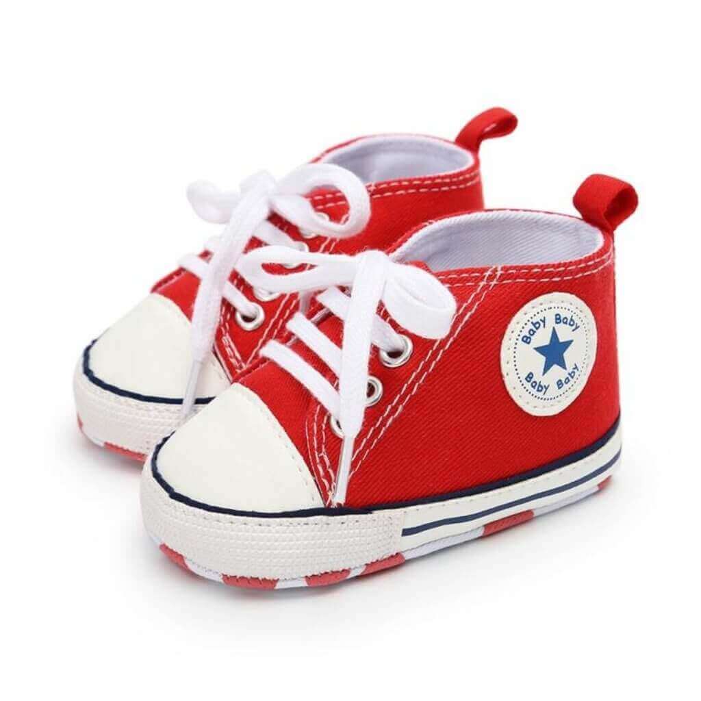Zapatillas rojas para bebé