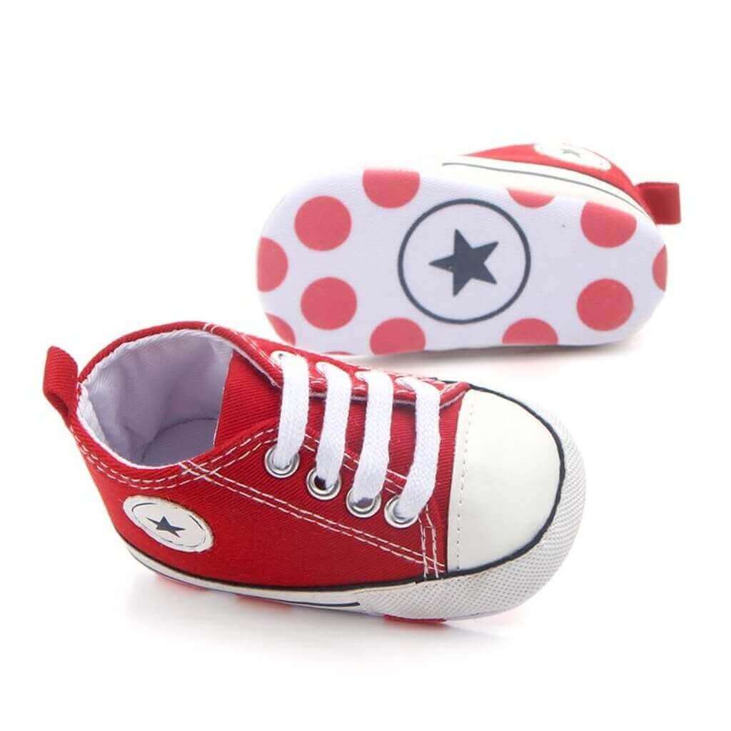 Zapatillas deportivas rojas para bebé