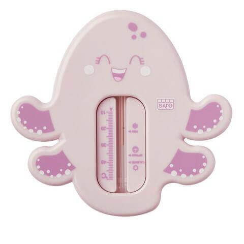 Termómetro baño bebé pulpo rosa