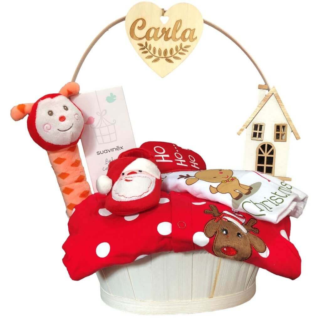 Canastilla bebé Feliz Navidad